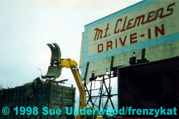 Mt Clemens Drive-In Theatre - Demo By Sue Underwood (newer photo)